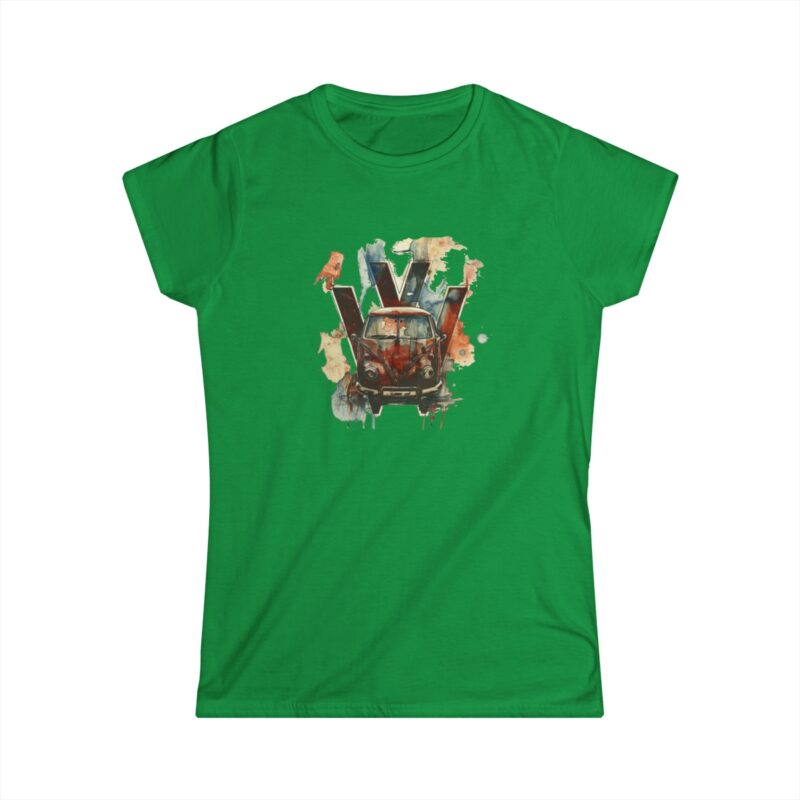 Rusty Vw Camper Women's Softstyle Tee