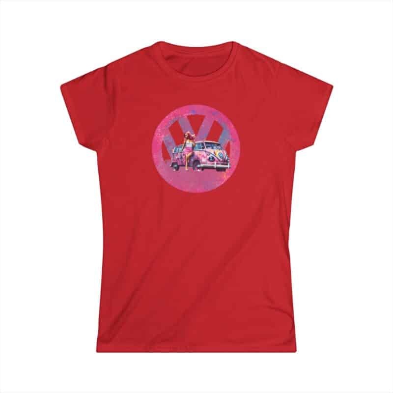 Barbiecore Van Girl Women's Soft-style Tee