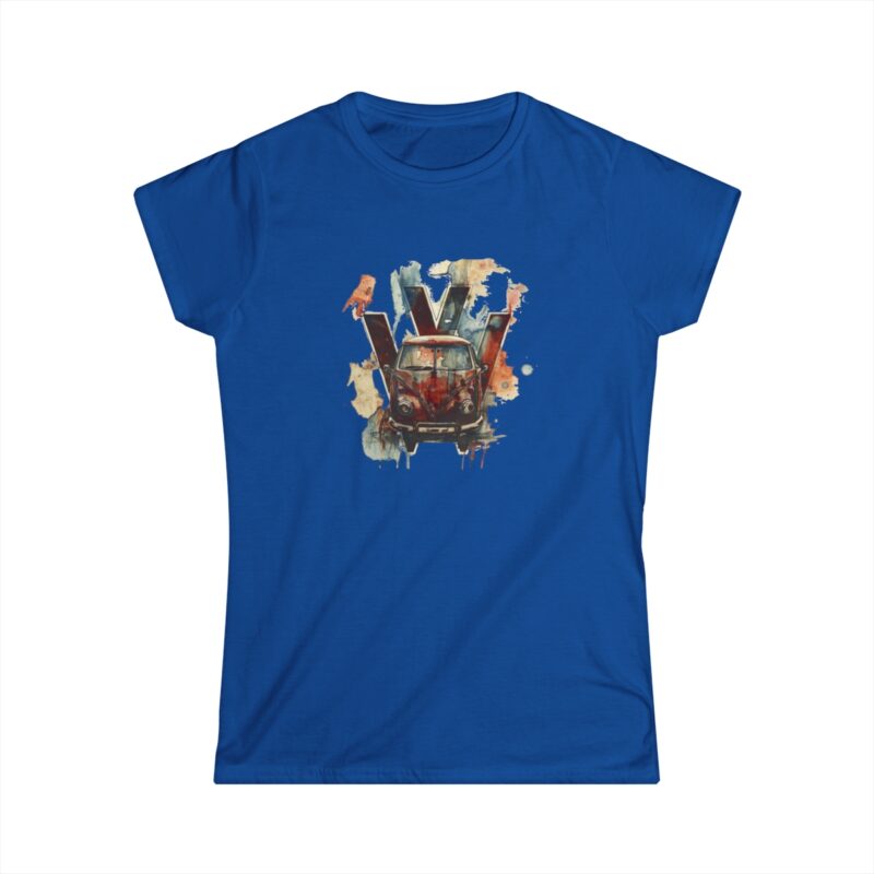 Rusty Vw Camper Women's Softstyle Tee