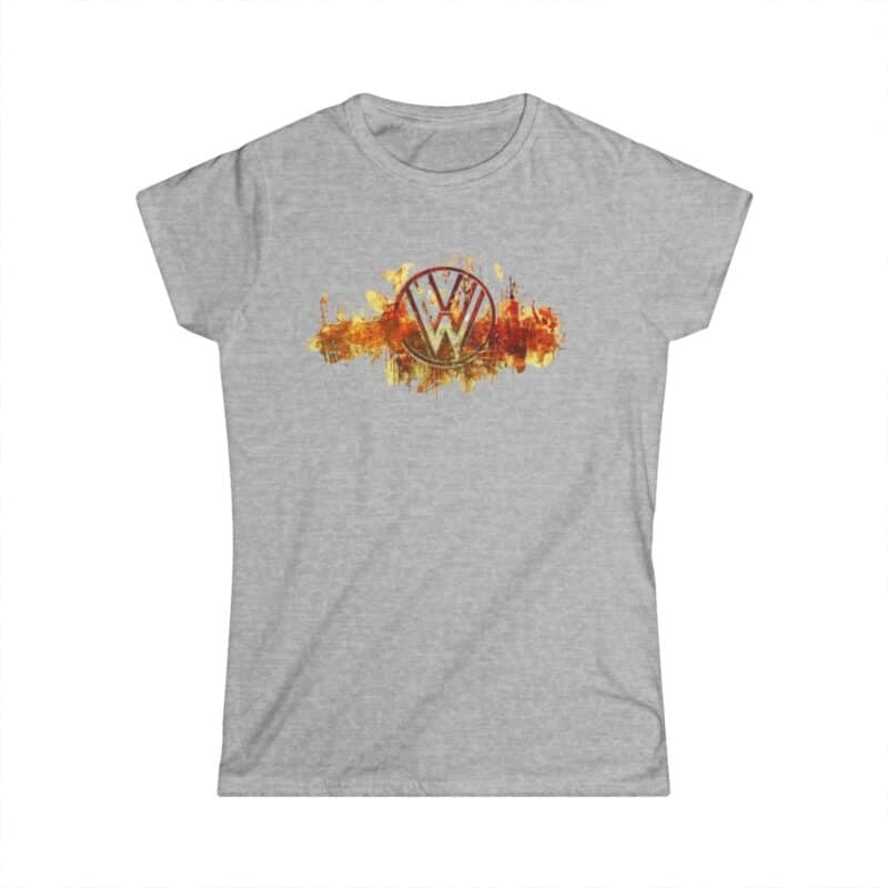 Scorched Vw Logo Women's Sof-tstyle Tee