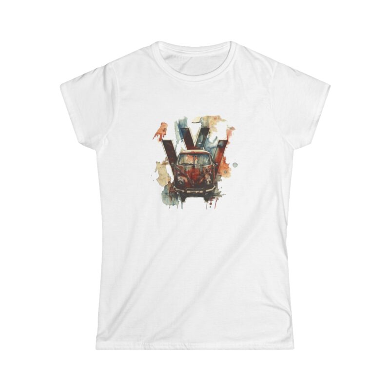 Rusty Vw Camper Women's Softstyle Tee