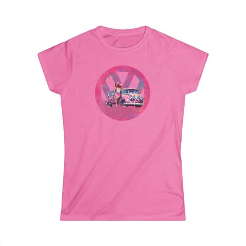 Barbiecore Van Girl Women's Soft-style Tee