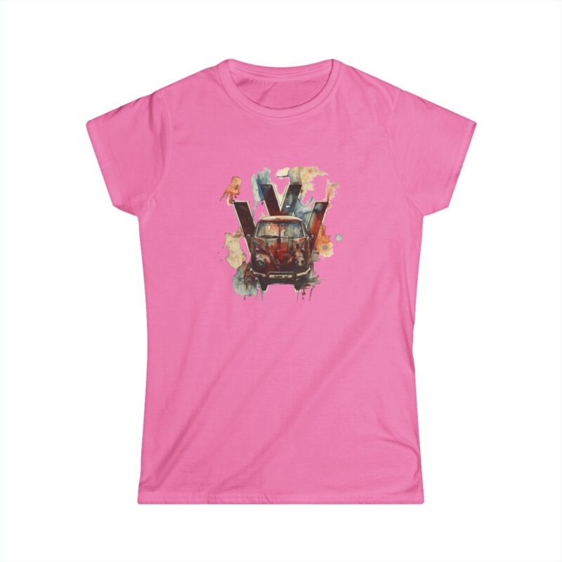 Rusty Vw Camper Women's Softstyle Tee