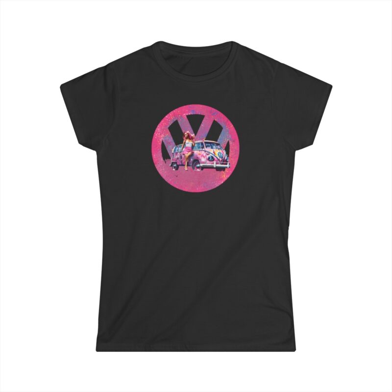 Barbiecore Van Girl Women's Soft-style Tee