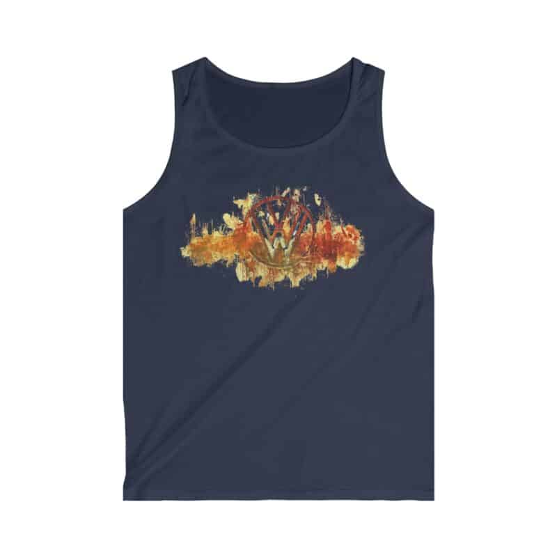 Scorched Vw Logo Men's Soft-style Tank Top