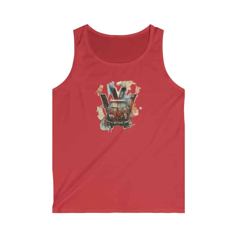 Rusty Vw Camper Men's Soft-style Tank Top