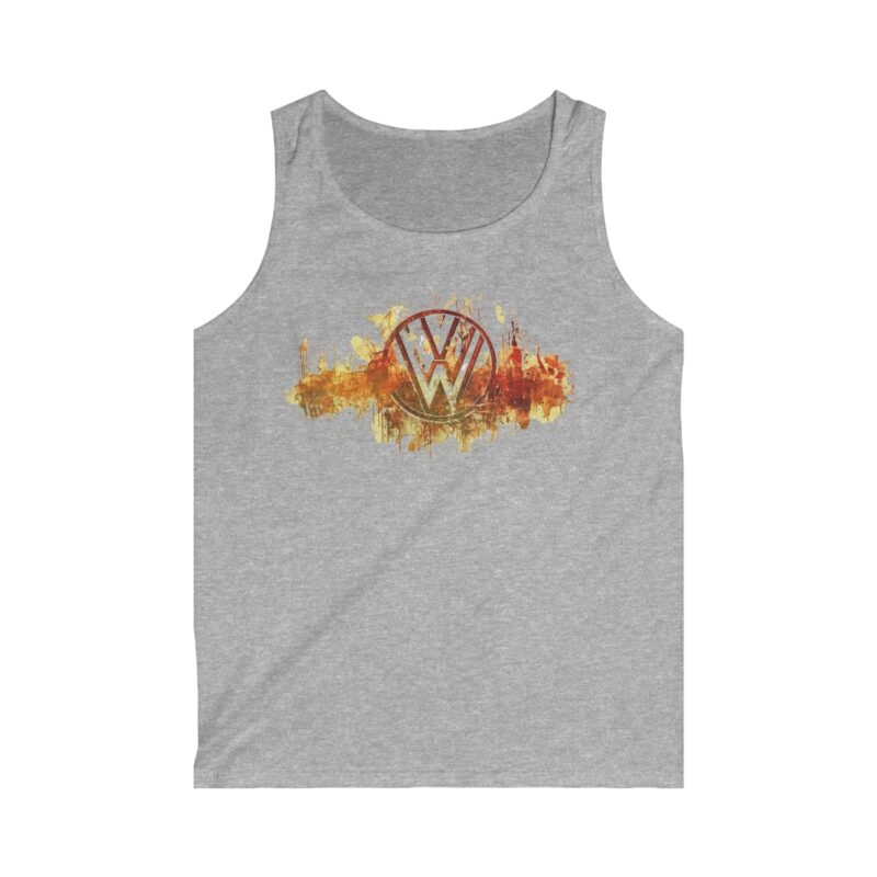 Scorched Vw Logo Men's Soft-style Tank Top