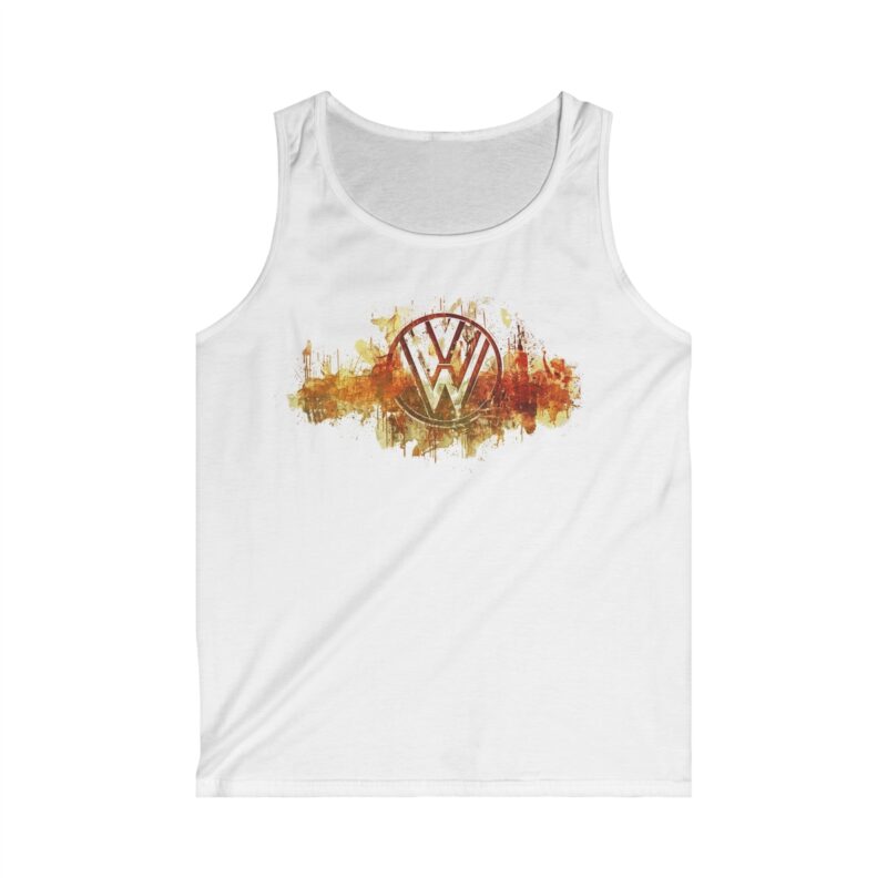 Scorched Vw Logo Men's Soft-style Tank Top