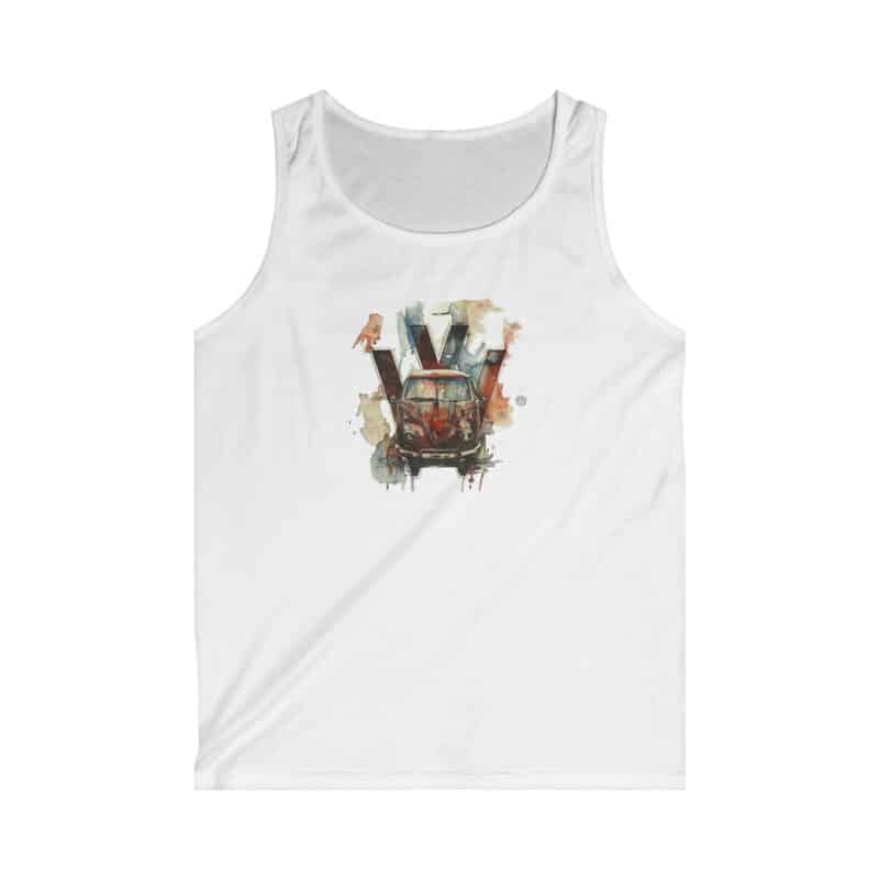 Rusty Vw Camper Men's Soft-style Tank Top