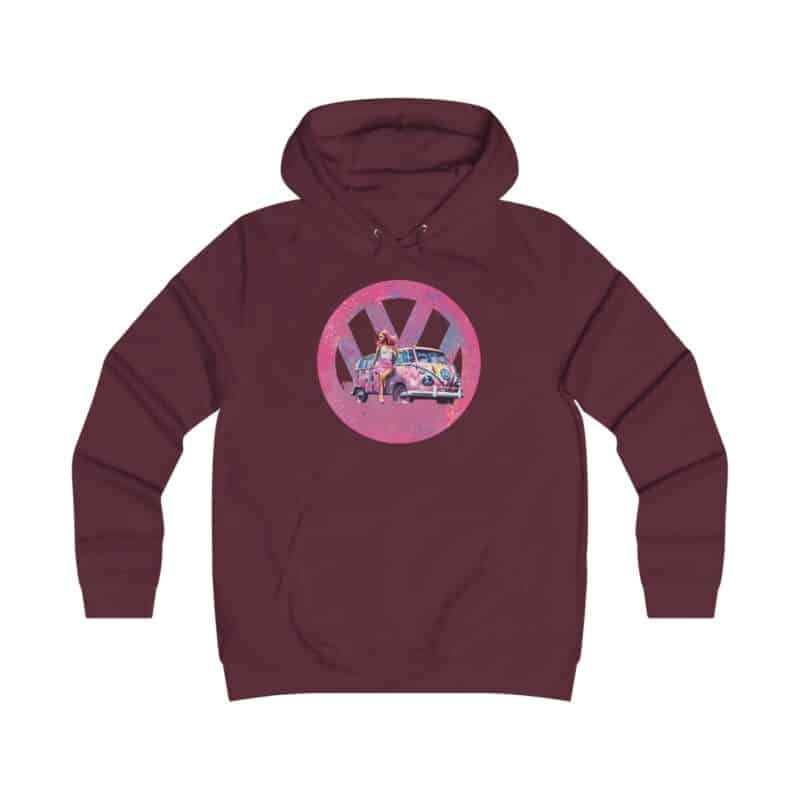 Barbiecore Van Girl Girlie College Hoodie