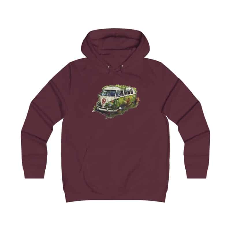 Rescued Vw Camper Girlie College Hoodie