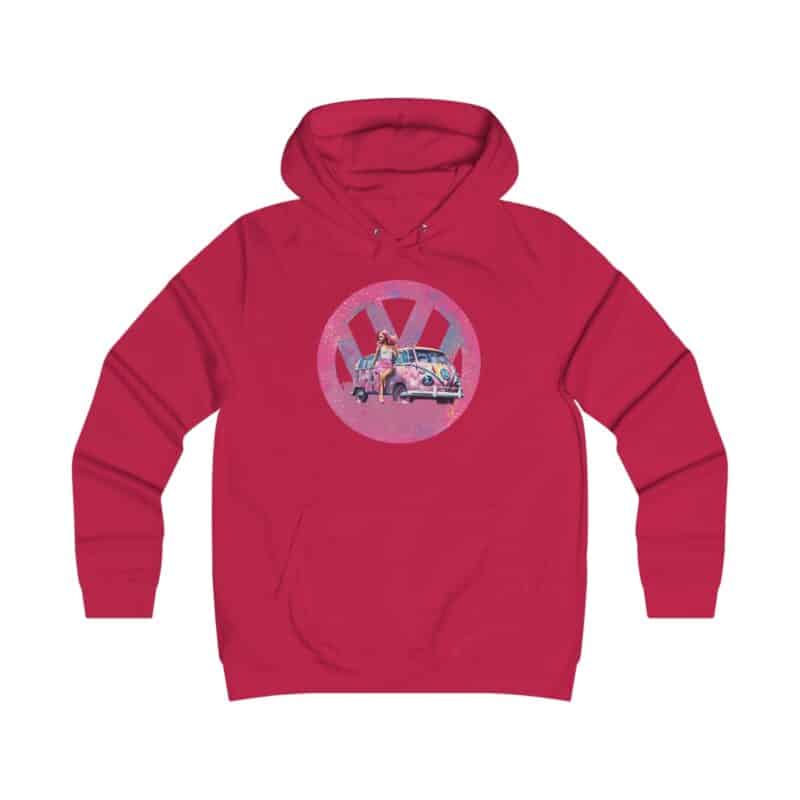 Barbiecore Van Girl Girlie College Hoodie