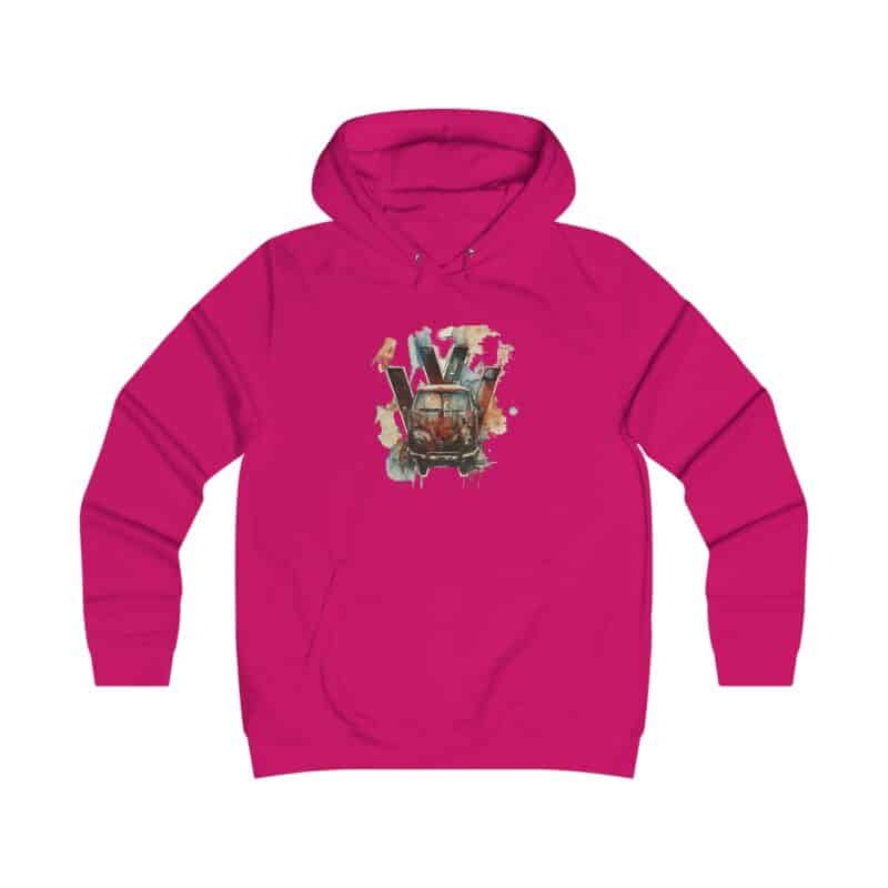 Rusty Vw Camper Girlie College Hoodie