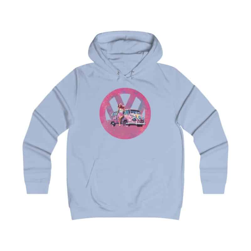 Barbiecore Van Girl Girlie College Hoodie