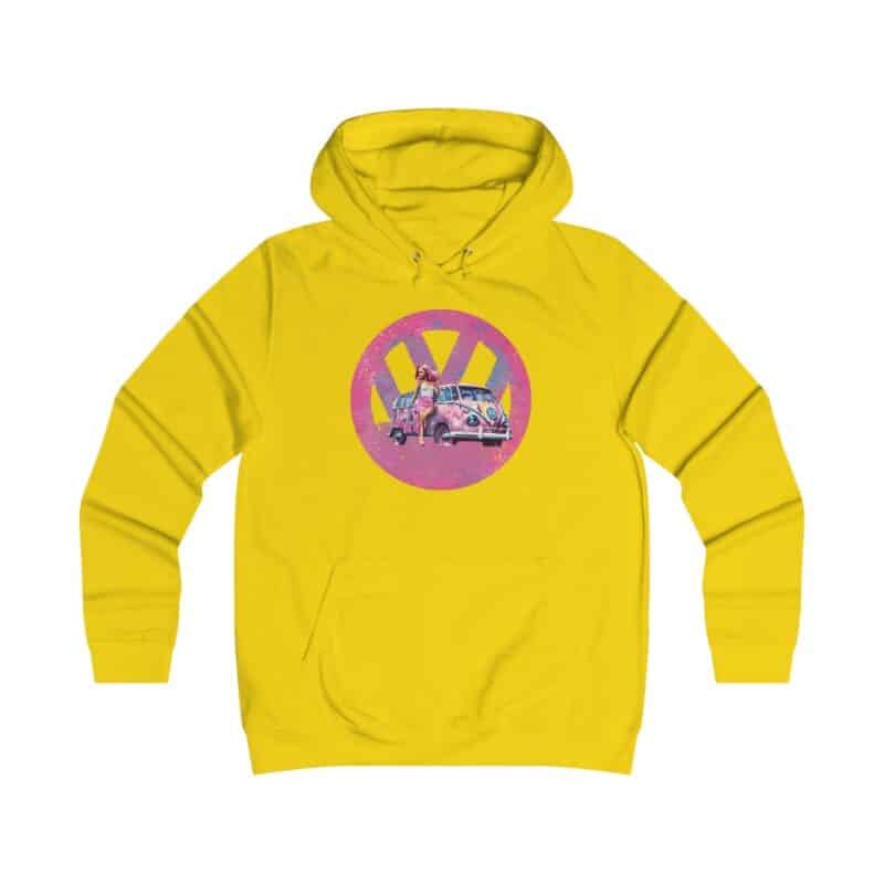 Barbiecore Van Girl Girlie College Hoodie