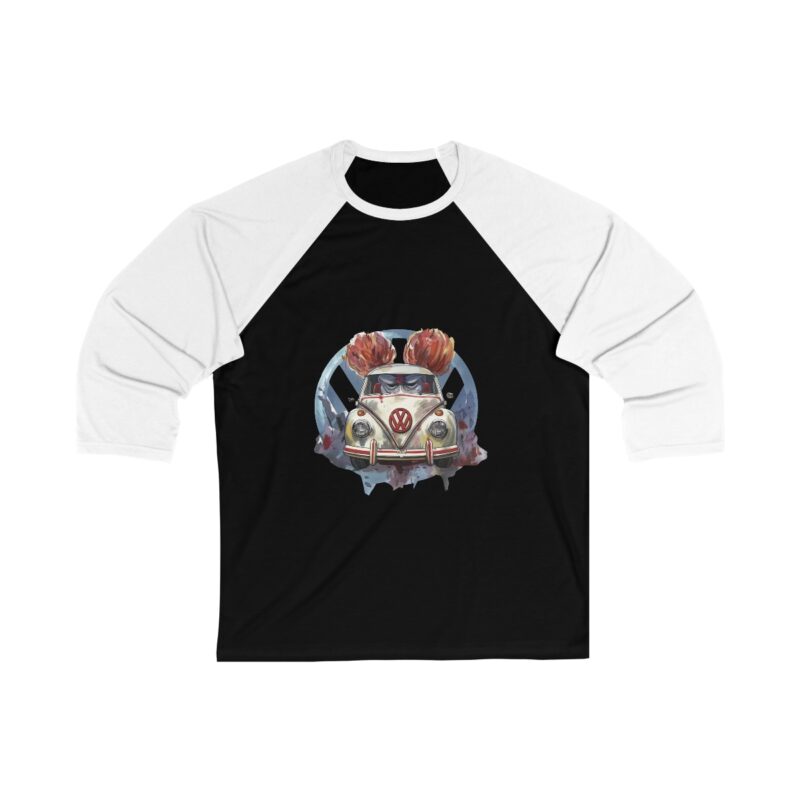 Clown Vw Bug 34 Sleeve Baseball Tee