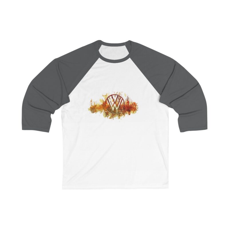 Scorched Vw Logo 34 Sleeve Baseball Tee