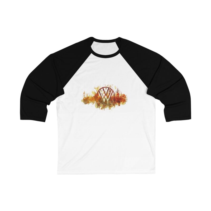 Scorched Vw Logo 34 Sleeve Baseball Tee