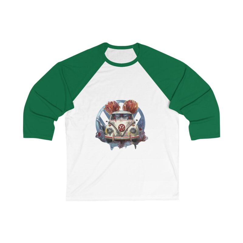 Clown Vw Bug 34 Sleeve Baseball Tee