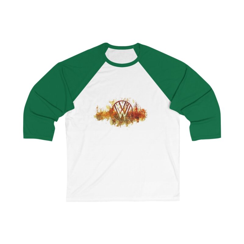 Scorched Vw Logo 34 Sleeve Baseball Tee