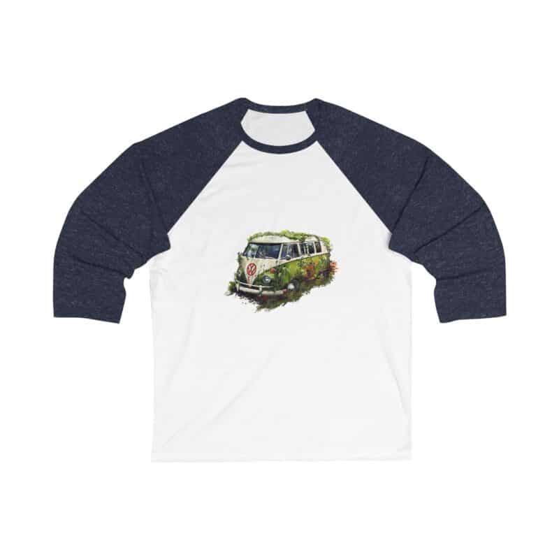 Rescued Vw Camper 34 Sleeve Baseball Tee