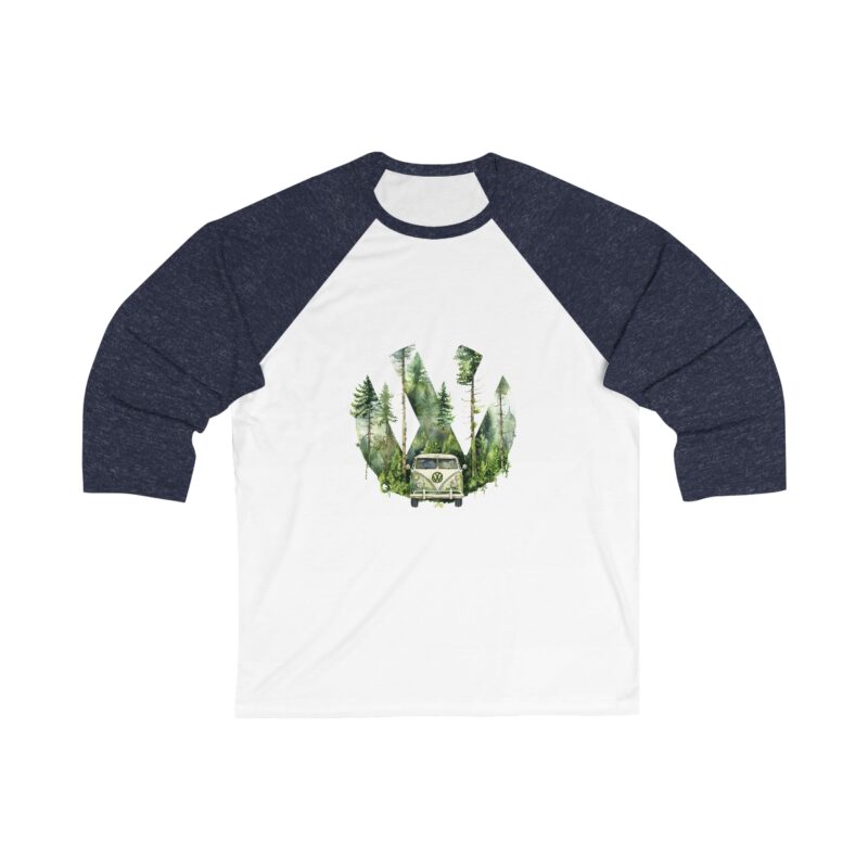 Vw Jungle Dubber 34 Sleeve Baseball Tee