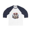 Clown Vw Bug 34 Sleeve Baseball Tee