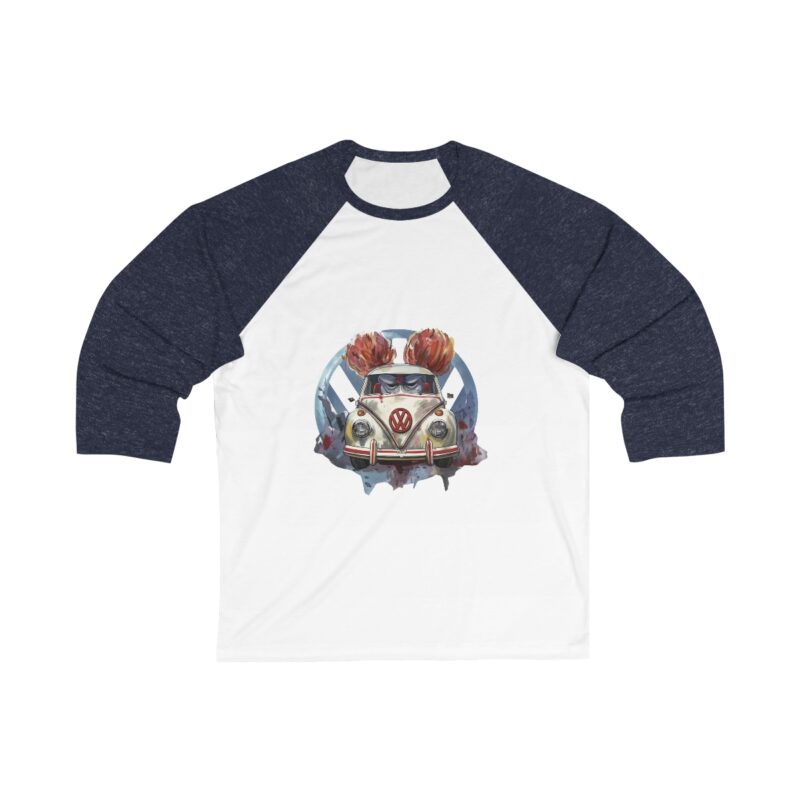 Clown Vw Bug 34 Sleeve Baseball Tee