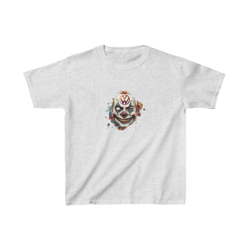 Evil Vw Brain Clown Kids Heavy Cotton Tee