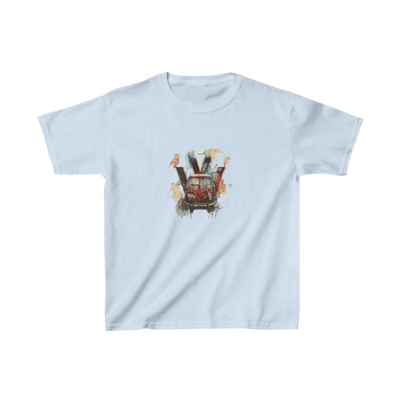 Rusty Vw Camper Kids Heavy Cotton Tee