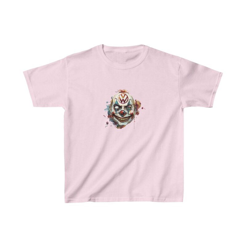 Evil Vw Brain Clown Kids Heavy Cotton Tee