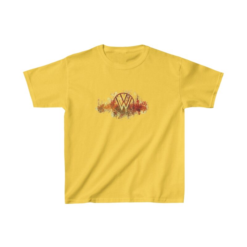 Scorched Vw Logo Kids Heavy Cotton Tee