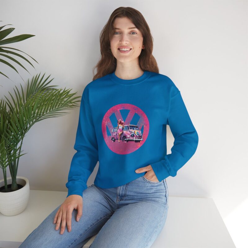 Barbiecore Van Girl Sweatshirt