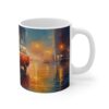 Rainy Street Vw Campervan Painting Mug