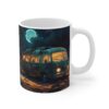 Beautiful Painting Of A Campervan At Night Mug