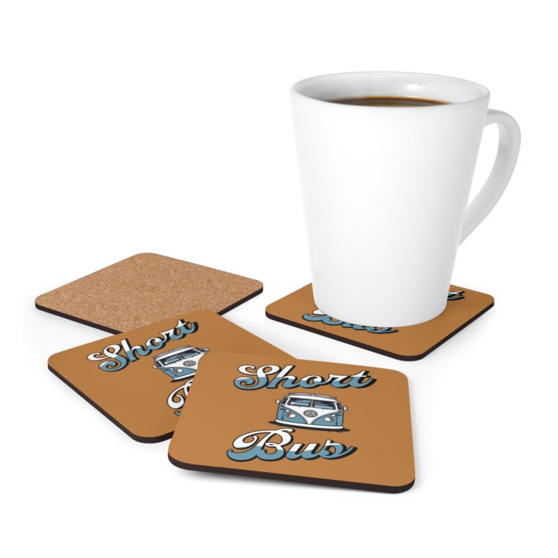 Short Bus Vw Camper Coaster Set