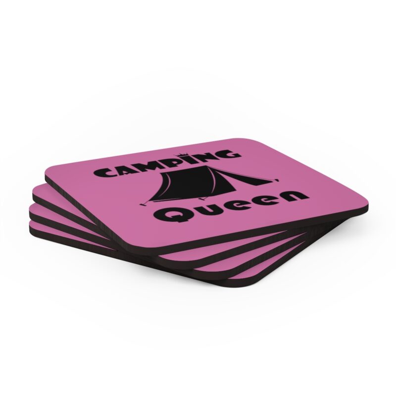 Camping Queen Corkwood Coaster Set