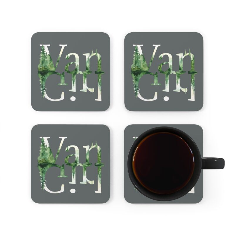 Outdoor Van Girl Corkwood Coaster Set