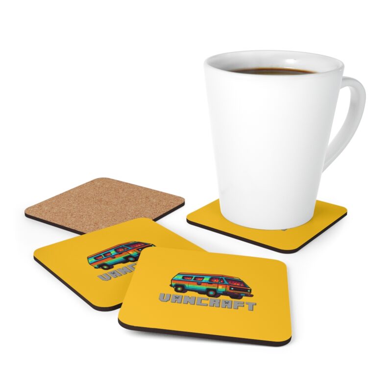 Vancraft Minecraft Corkwood Coaster Set