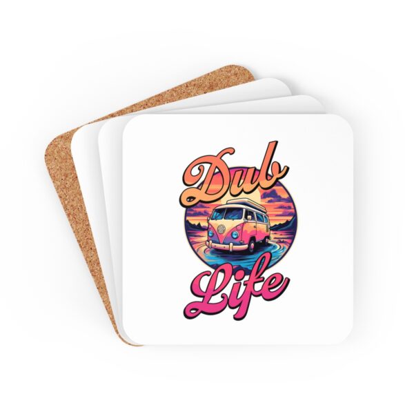 Vw Camper Dub Life White Coaster Set