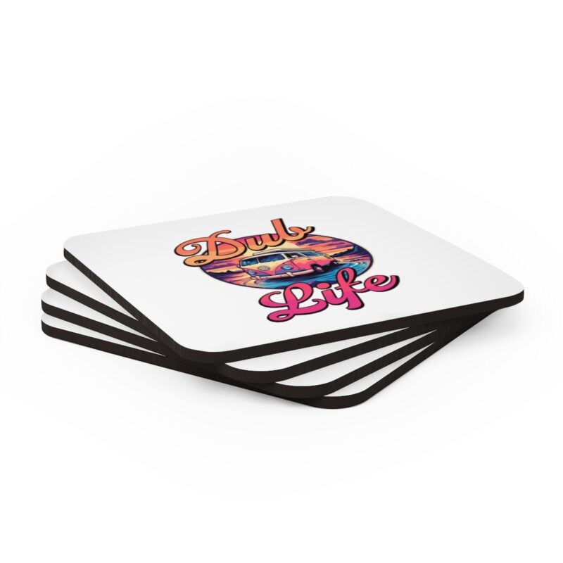 Vw Camper Dub Life White Coaster Set