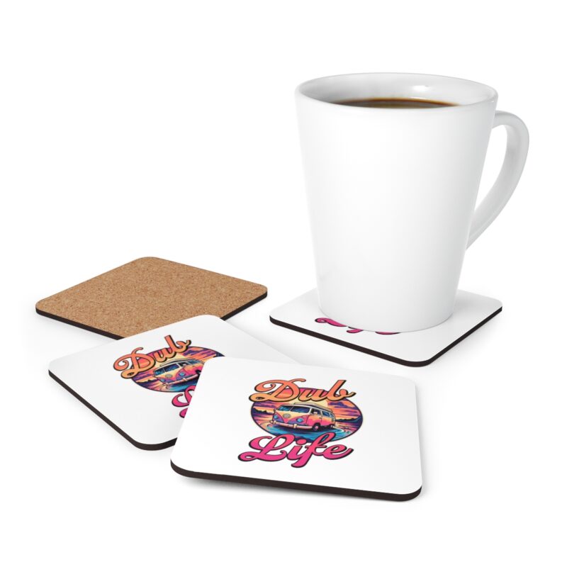 Vw Camper Dub Life White Coaster Set