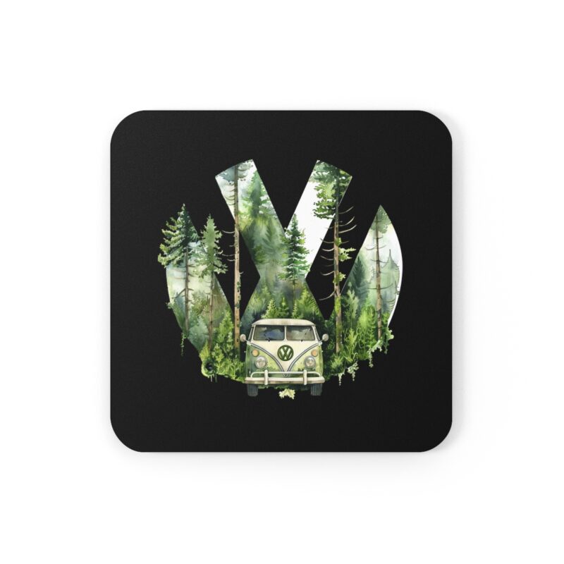 Vw Jungle Dubber Corkwood Coaster Set