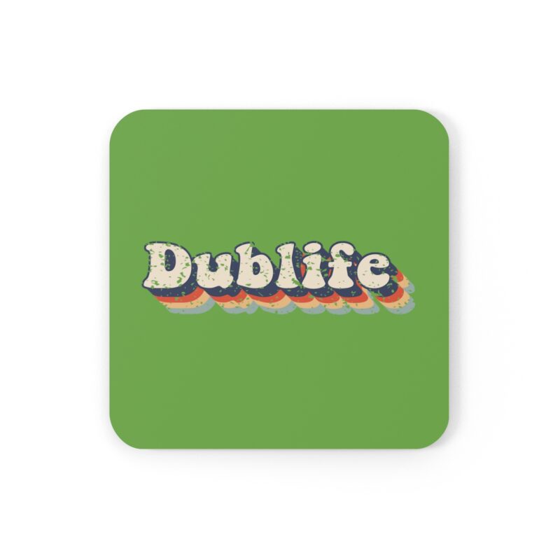 Green Dublife Corkwood Coaster Set