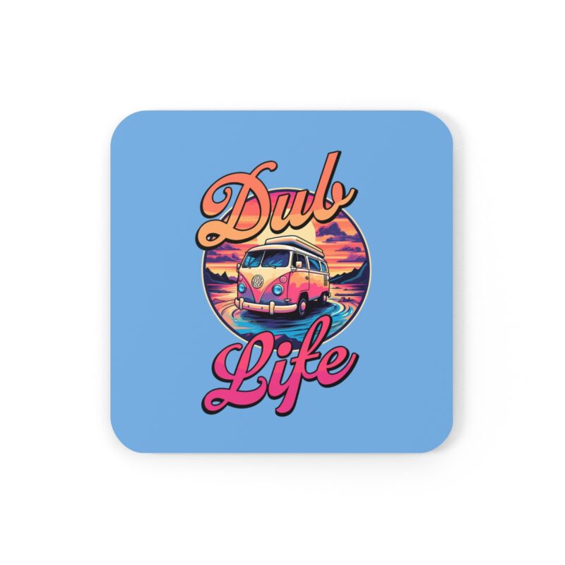 Vw Camper Dub Life Blue Coaster Set