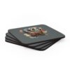 Rusty Vw Camper Corkwood Coaster Set