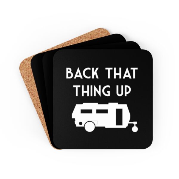 Back That Thing Up Funny Caravan Coaster Set