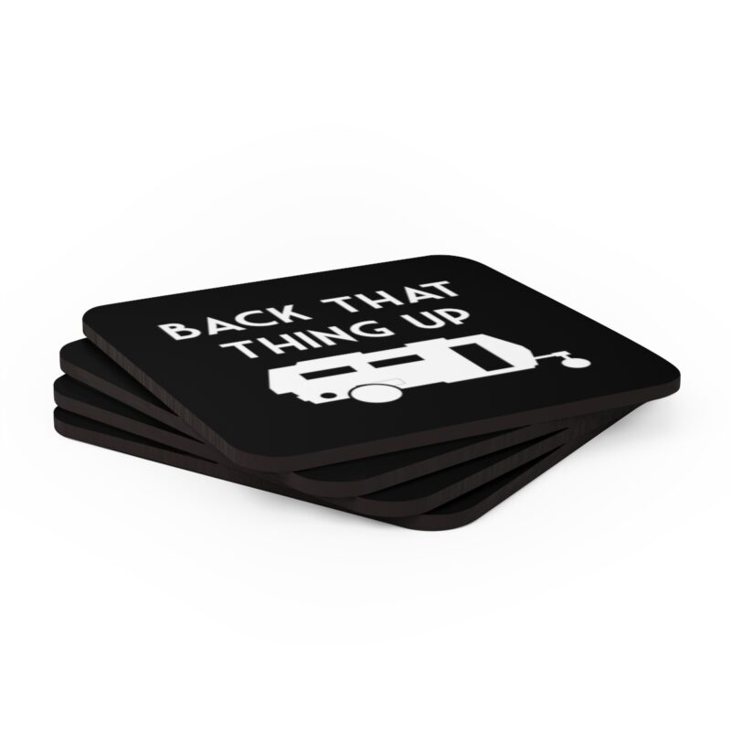 Back That Thing Up Funny Caravan Coaster Set