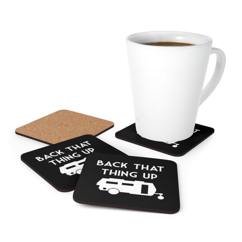 Back That Thing Up Funny Caravan Coaster Set