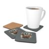 Rusty Vw Camper Corkwood Coaster Set